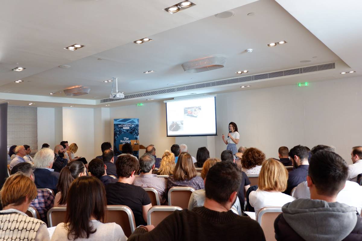 Crete has stolen impressions upon the 100% Hotel Workshop Tour, with the high-quality lectures and the great attendance of visitors